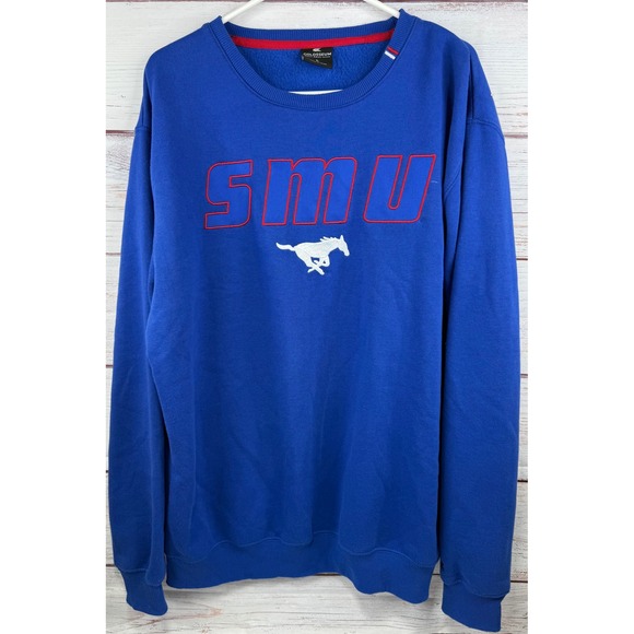 Colosseum Other - Colosseum SMU Mustangs Mens Large Blue Crewneck Sweatshirt Southern